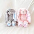 Custom Plush Rabbit Stuffed Toy Easter Bunny Plush Toys for logo Sublimation Thermal Transfer Easter Bunny Doll Gift