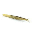 2025 Top Ranking Customized Gold Precision Anti-Static Durable Lash Tweezer Sustainable Diamond Grip Custom Logo Hand Tested