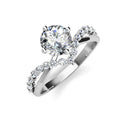 Brilliant 2ct / 1ct  Bague Lab Diamond 925 Silver V Shape Moissanite Engagement Ring for Women Jewelry Destiny Jewellery