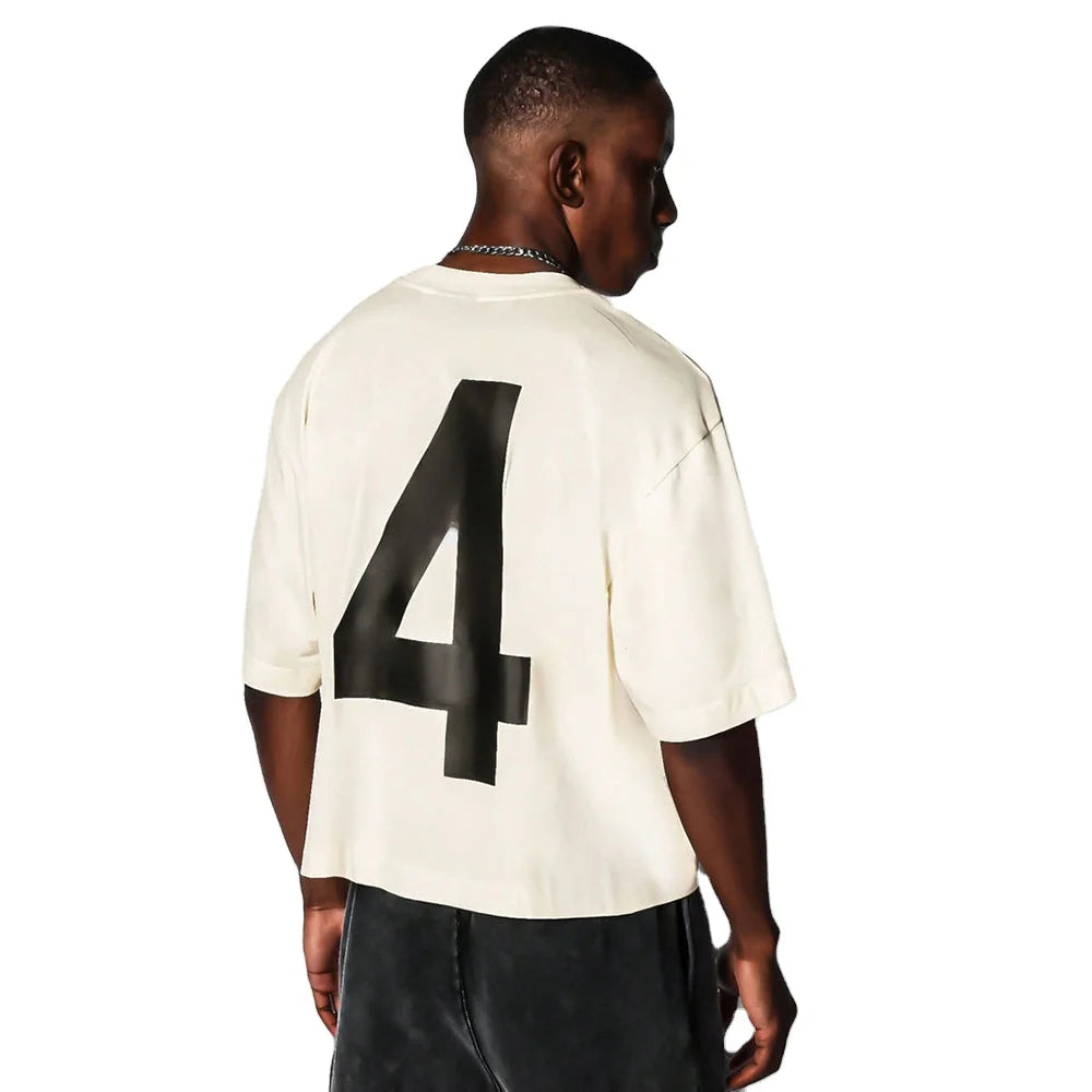 New Arrival Oversized Cropped Long T-Shirt for Men Custom Heavyweight Screen Printing Hip Hop 100% Cotton Loose Fit Quick Dry