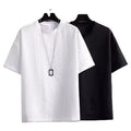 Oem Customized logo Design Men's Trendy Summer Comfortable Breathable Casual Fashion Slim Short Sleeve Solid Color t Shirt MegaBDM