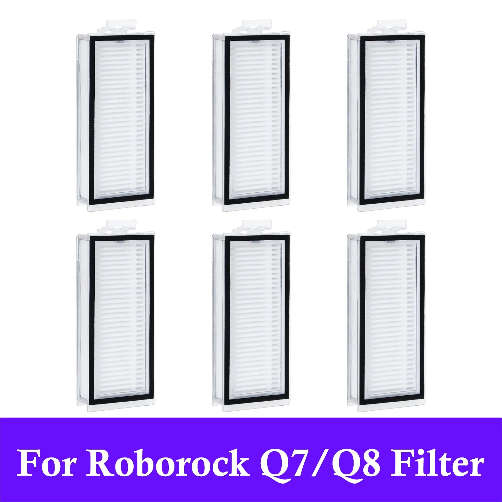 Washable HEPA Filter for roborock Q7, Q7+, Q7 Max, Q7 Max+, Q8 Max, Q8 Max+, Q5 Pro and Q5 Pro+ Vacuum Cleaners Replacement