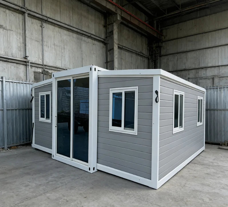 Luxury 20 40ft Expandable 2 3 Bedroom Foldable Prefabricated Steel Container House for Hotels Supermarkets Shops Apartments