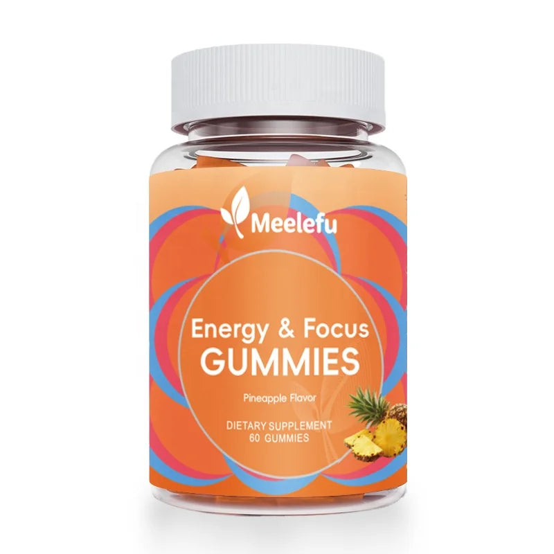 Meelefu OEM/ODM Daily Energy Gummy With Vitamin B12 CoQ10 Goji Berry Adult Caffeine Free Chewable Supplement MegaBDM
