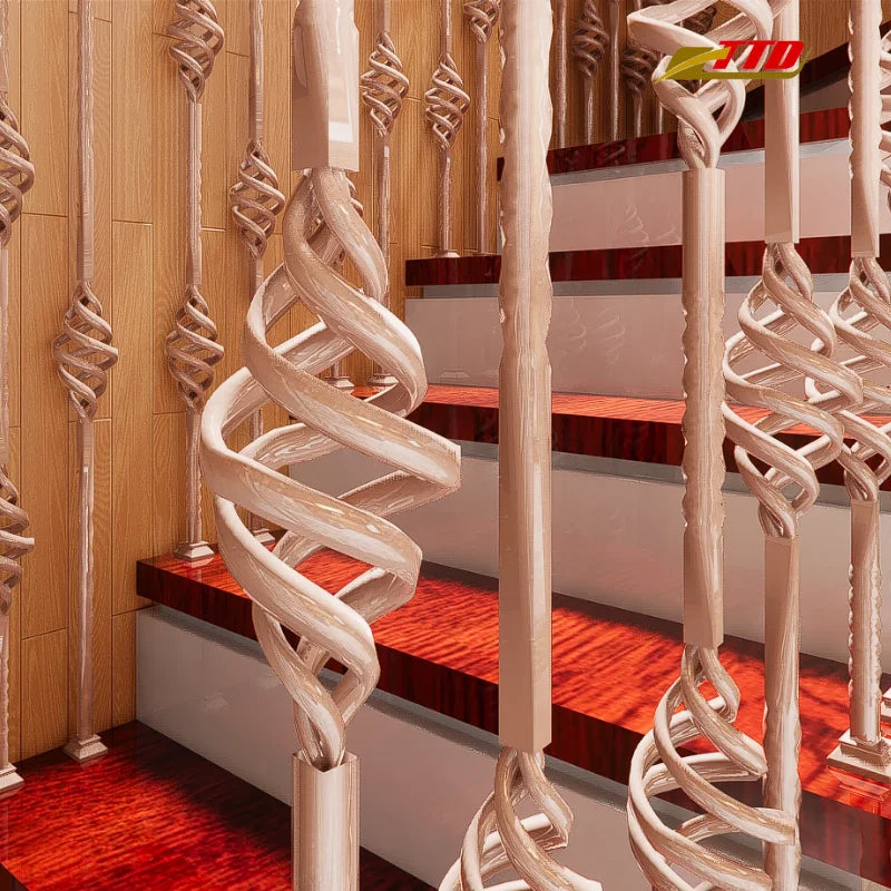 Vietnam Supplier of TTD Brand Durable and Decorative Wrought Iron Stair Railing Balustrades & Handrails