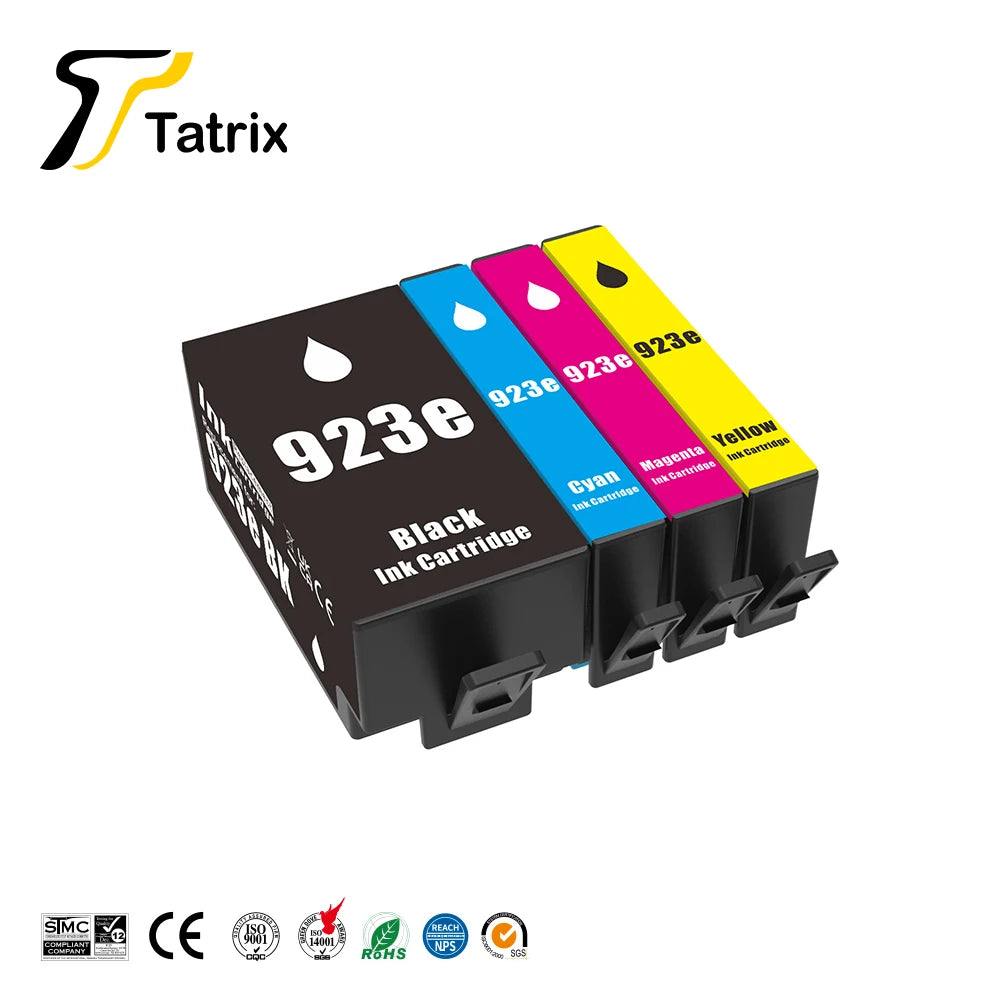 Tatrix HP 923e Compatible Ink Cartridge for OfficeJet 8122 OfficeJet Pro 8120/8120e MegaBDM