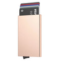 TILONSTAR TVC100 New Fashion Gifts Minimalist Men's Slim RFID Wallet Aluminum Pop up Credit Card Holder Wallet