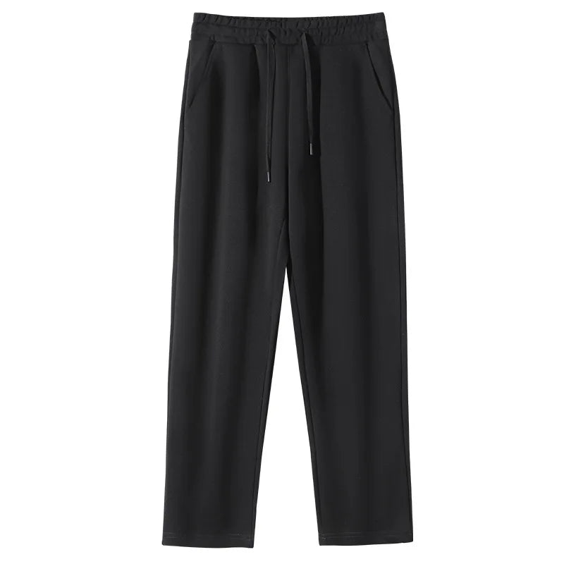 China Bangladesh Factory Price OEM Customize Logo Embroidery Solid Color Heavyweight Loose Fit Elastic Waist Unisex Casual Pants