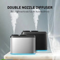 NAMSTE Dual Nozzle Aroma Diffuser Smart Timer Electric Perfume Oil Diffuser Aluminum Scent Nebulizer Diffuser Air Humidifier