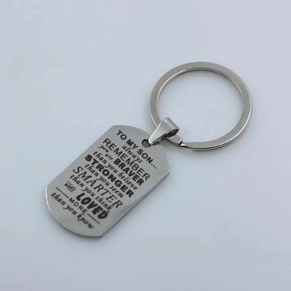 Personalized Engraved Keychain Perfect Gift for Mother's Day Father's Day Graduation