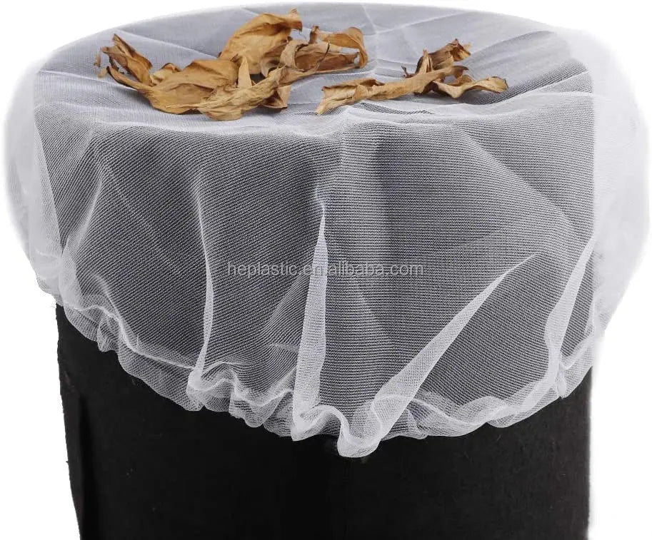 Rainwater Bucket Netting Cover for Garden with Drawstring