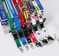 Custom Logo Woven Jacquard ID Card Holder Lanyards Eco-Friendly Polyester with Silk Screen & Offset Printing Hook Accessories MegaBDM