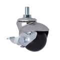 CCE Custom 1.5 Inch White Steel Zinc Finish Roller Ball Caster Wheels Light Duty Indoor Outdoor Use School Bathroom Kitchen