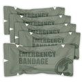 RHINO RESCUE 4" 6" Emergency Pressure Bandage Wound Dressing IFAK Kit High Elasticity Vacuum Packed Outdoor Hiking Essentials