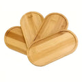 Durable Bamboo Wooden Storage Tray Organizer Bathroom Essentials Home Decor PC Kitchen Use Wooden Shampoo Shower Gel Tray