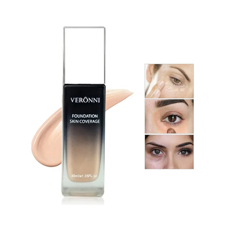 40ML Liquid Foundation Face Waterproof Matte Liquid Cosmetic Makeup Foundation