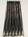 Factory-Direct Lightweight Durable 1/2 Split Pool Cue Fiberglass Shaft Uniloc Joint 147cm Wrapless Butt Sleeve Cue Bag Snooker