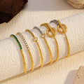 2025 European and American Cross-border Fashion Stainless Steel Bracelet Light Luxury High-end Design Jewelry Women Wholesale