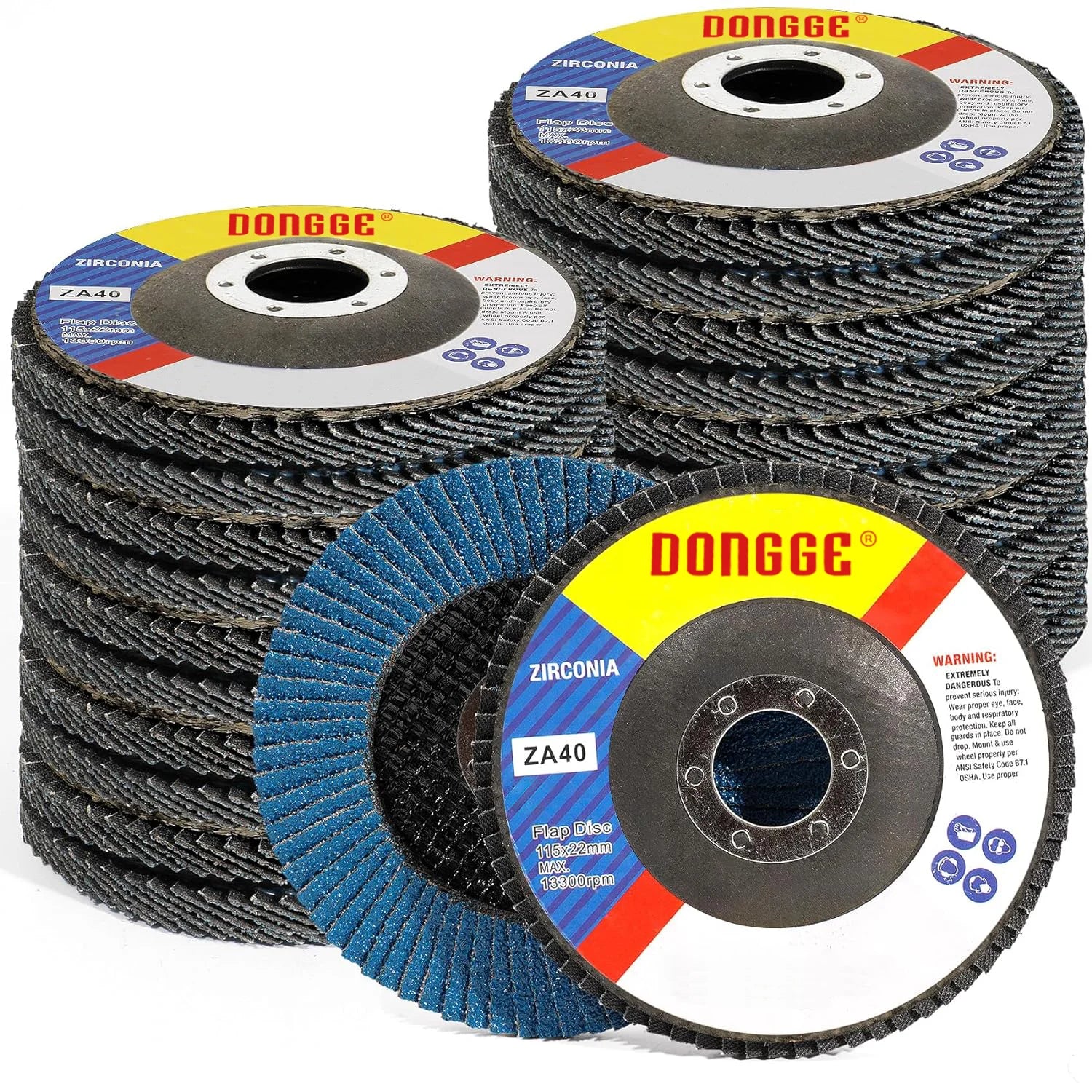 4.5inch Metal Grinding Tool Flap Disc Polishing Metal Aluminum Oxide Flap Disc Polishing Wheel for Metal