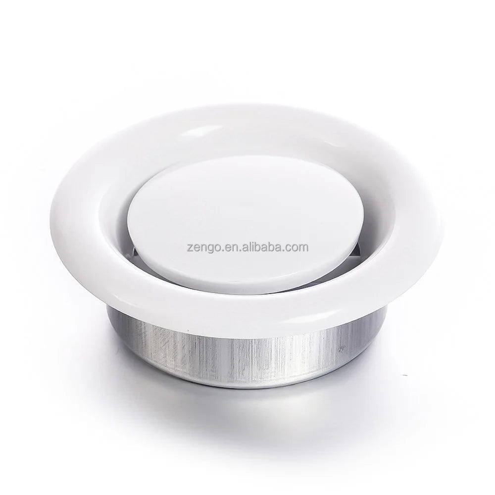 HVAC System Ventilation Aluminum Metal Exhaust Air Valve Disc Valve Circular Hood Round Diffuser
