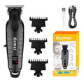 Kemei Km-2293 Barber Cordless Hair Trimmer 0mm Zero Gapped Carving Hair Clipper Professional Electric Finish Cutting Machine