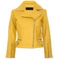 Wholesale Custom Leather Jacket Manufacturer Zipper up Pu Crop Leather Bomber Jacket for Women Ladies
