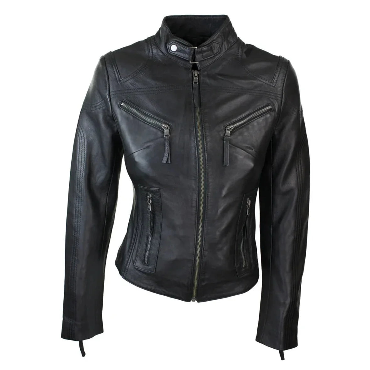High quality Cheap Price Women Leather Jackets for Ladies Fashion New Arrival Customized Genuine Leather Pu Leather Jackets