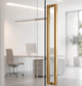 Modern High End SS304 Polishing Door Handles Luxury 16"400mm Back to Back Hotel Office Glass Door Knobs