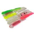 Weiyu Luminous Midwater Double Layer Squid Bait Glow Inner PVC Soft Squid Lure for Saltwater Fish Sea Boat Fishing