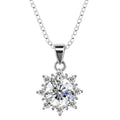 New Environmental Friendly GRA Certified Moissanite Diamond Luxury S925 Sun Flower Pendant Women Necklace Destiny Jewellery