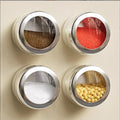 Stainless Steel Spice Jar Container Pepper Shaker Bottles Magnetic Tin Jar Kitchen Condiment Spice Jar