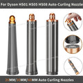 Auto Curling Barrel Wand Nozzle For Dyson Airwrap HS01/05/08 Dual Rotation Curling Waves Voluminou 20/30/40mm Curling Hair Style
