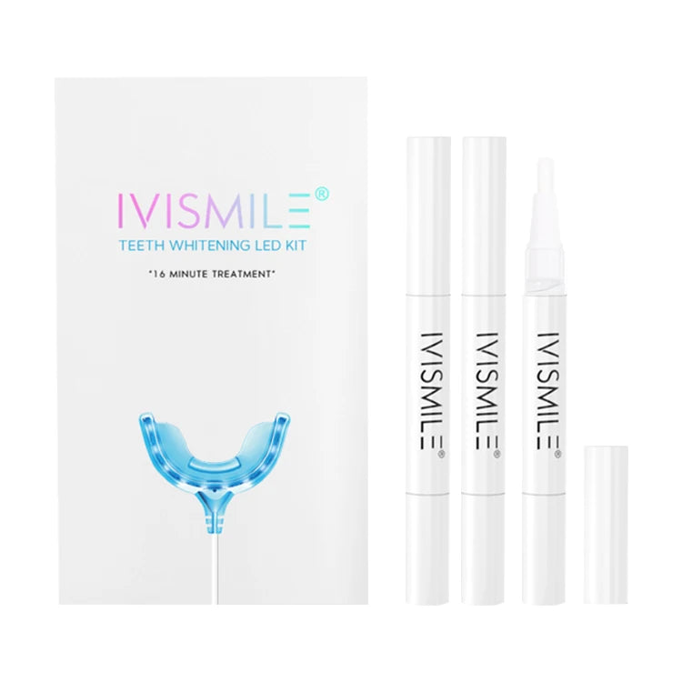Private Logo Wholesale Teeth Whitening Kit Led Light With Dental Bleaching Gel Syringe Home Use Teeth Whitening Kits