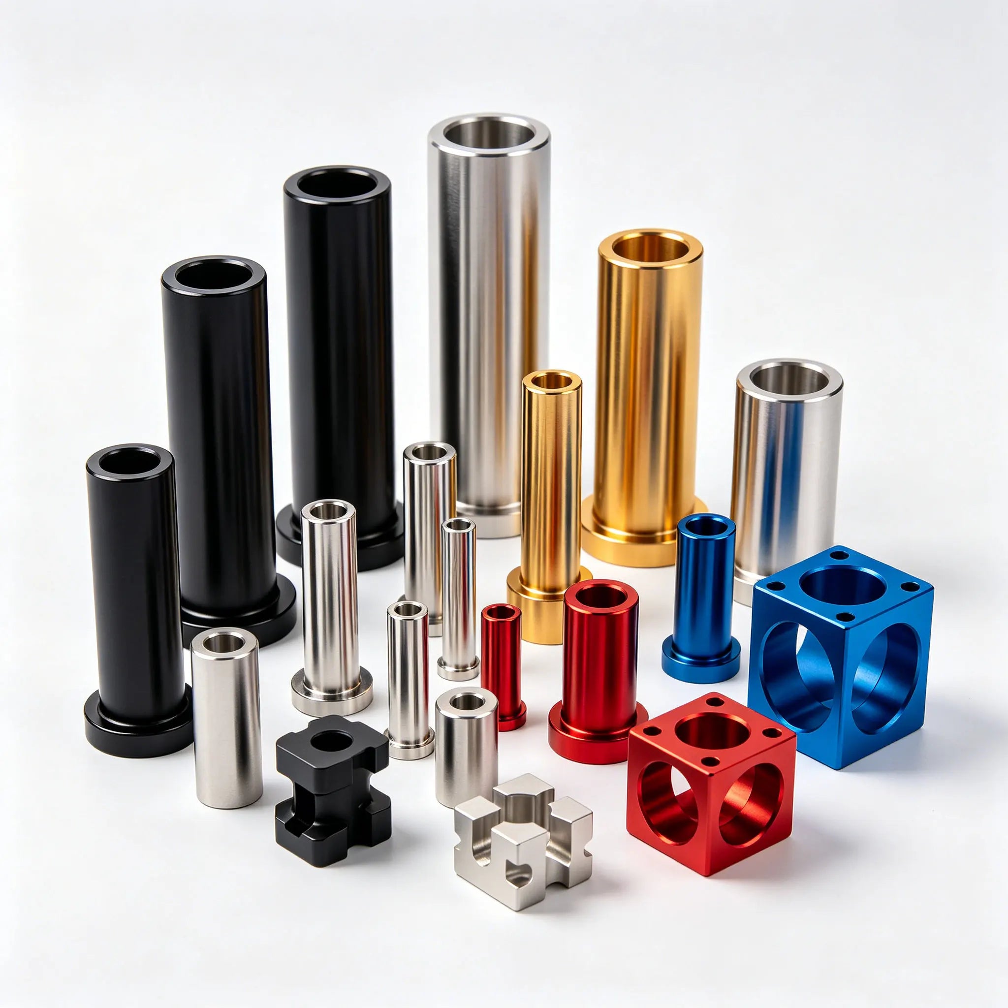 CNC Aluminum Parts with Sandblasting and Anodizing Custom CNC Machining Metal Parts