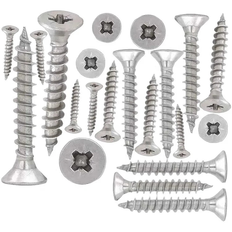 High-quality ST3 DIN7505A Cross-recessed Countersunk Pozidriv Self-drilling Screws for Particleboard Construction Applications