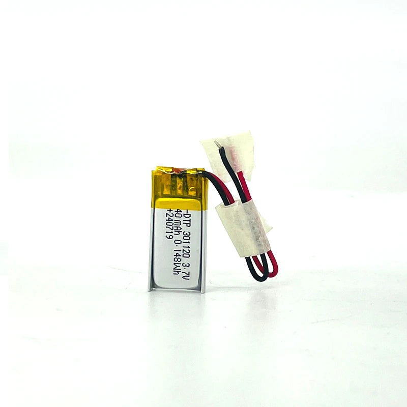 Reliable 3.7V 40mAh Li Polymer Rechargeable Pouch Lithium Ion Battery Safe 301120 Battery 3.7v40mah