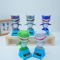 Car Interior Decoration Cartoon Shark Solar Powered Dancing Toy Solar Swinging Promotional Toys MegaBDM