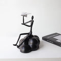 Creative Gifts Small Figure Statue Living Room Office Library Metal Home Accessories