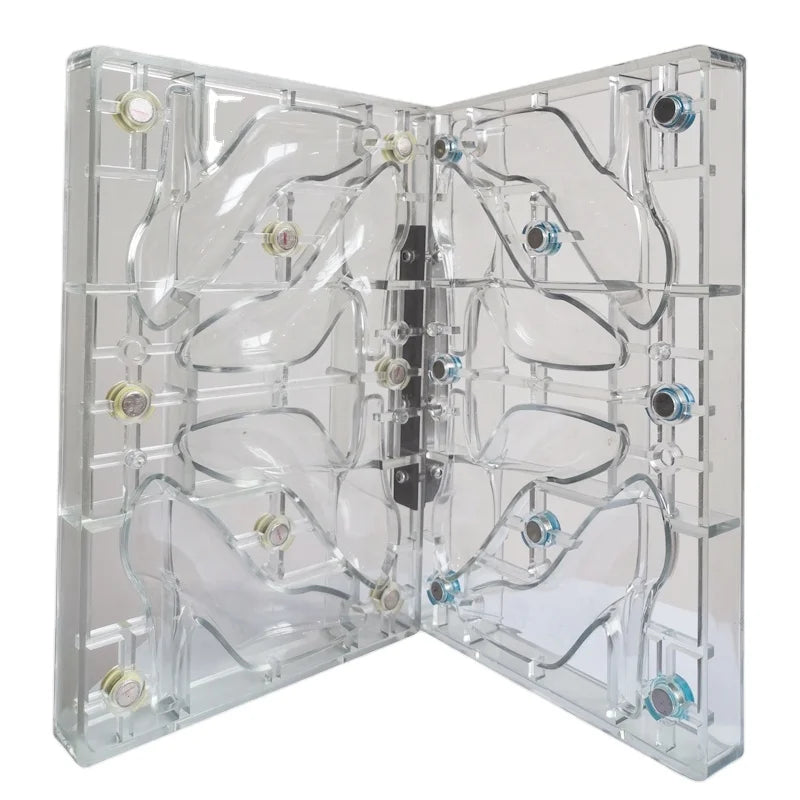 3D Polycarbonate Magnetic Double Plate Chocolate Bar Moulds Higheeld Chocolate Plastic  Mold