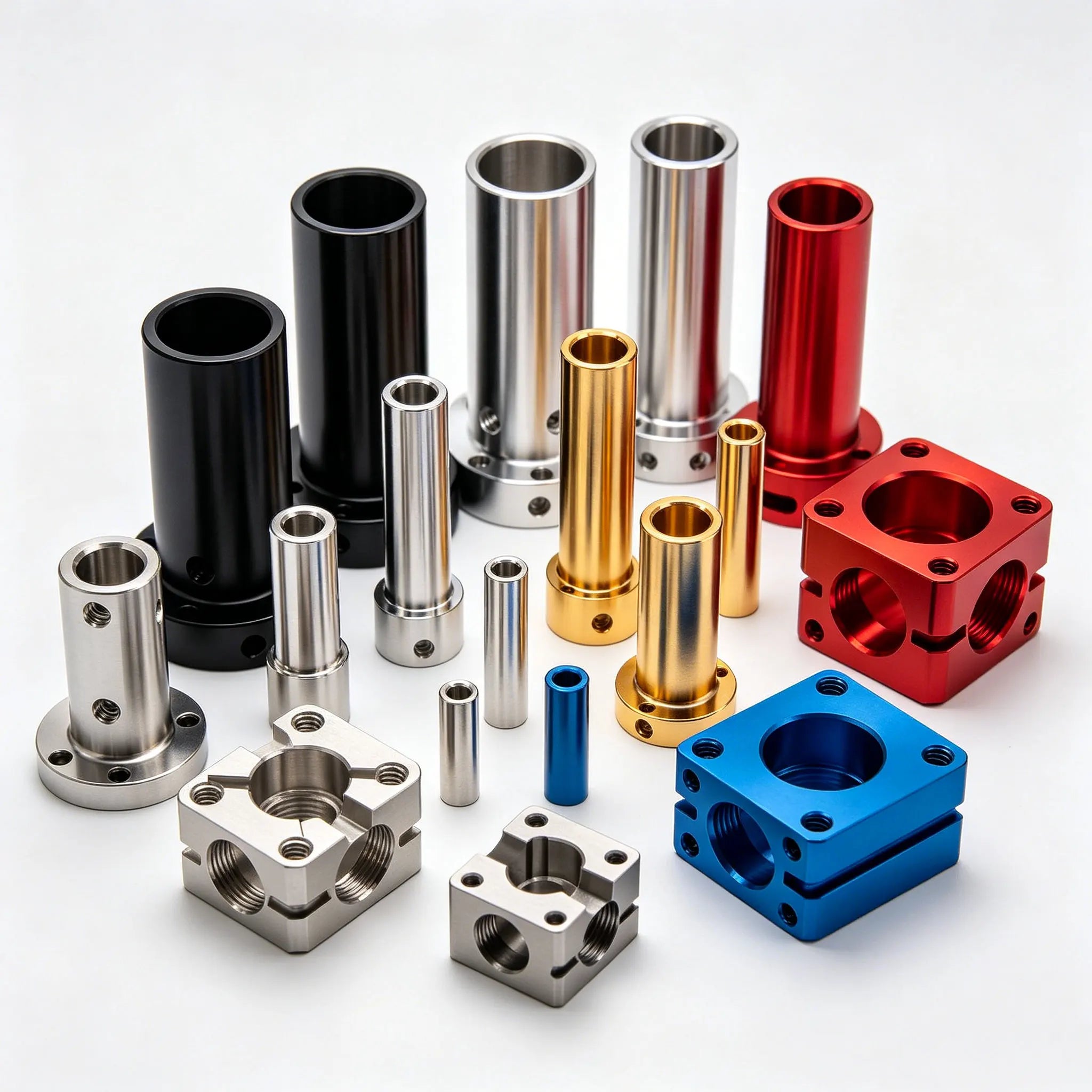 China Factory Custom Color Anodized Precision Aluminum Parts Cnc Machining Anodized Aluminum Mechanical Parts