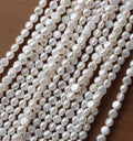 Bread Pearl Wholesale High Luster Button Pearls 5-6mm Freshwater Pearl Loose Pearl Potato Pearls Beads Strands for DIY