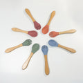 Baby Cutlery Set with Silicone Feeding Spoon and Wooden Fork Utensils for Convenient Eating Time