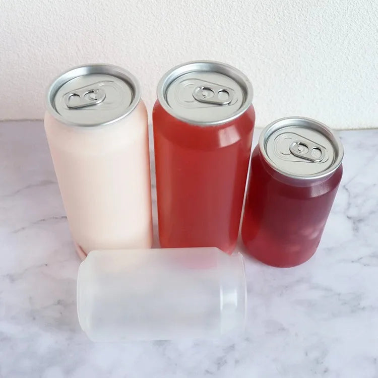 In Stock Pet Plastic Easy Open Juice Can 250ML 330ML 500ML 650ML 700ML Bottle Pet Beverage Pet Soda Cans With Lid