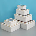 XJH Wholesale Lipstick Gift Box Flower Window Box with Recycled Materials Matt Lamination and Embossing Features