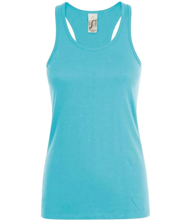 Women's Sleeveless 100% Cotton Tank Tops O-Neck Jersey Top Sequined Printed Design Loose Fit Short Length for Hot Summer