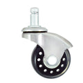 2 Inch Office Chair PU Caster Wheels 11x22mm Grip Ring Stem Swivel Replacement Chair Wheels with Dual Ball Bearings