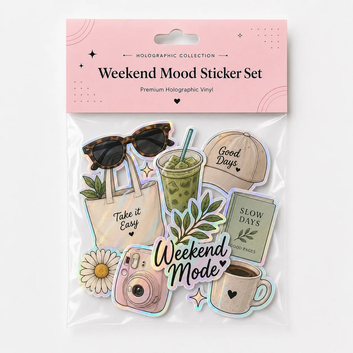 Custom Cartoon-design Die-cut PVC Sticker Pack (windproof Waterproof and UV-resistant) with Custom Packaging. MegaBDM