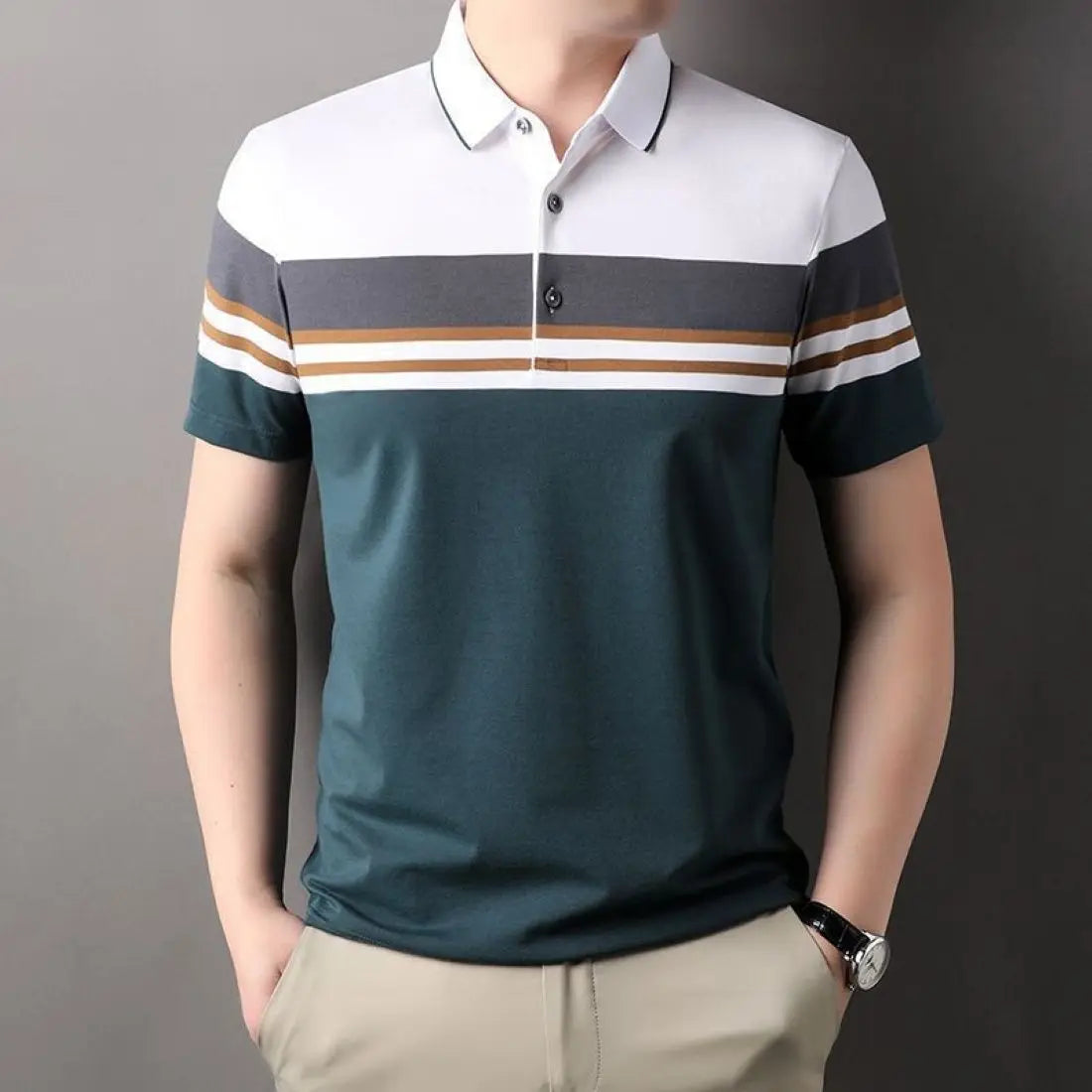 Bangladesh CN Factory Price Custom Logo Embroidery Men's Business Slim Fit Short Sleeve Cotton Blend Casual Golf Polo t Shirt MegaBDM