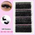 Wholesale 20Rows 60D-160D 3D Fluffy Clusters Lash Furry Segmented DIY Eyelashes Large-capacity 10-18mm Mix False Eyelash MegaBDM