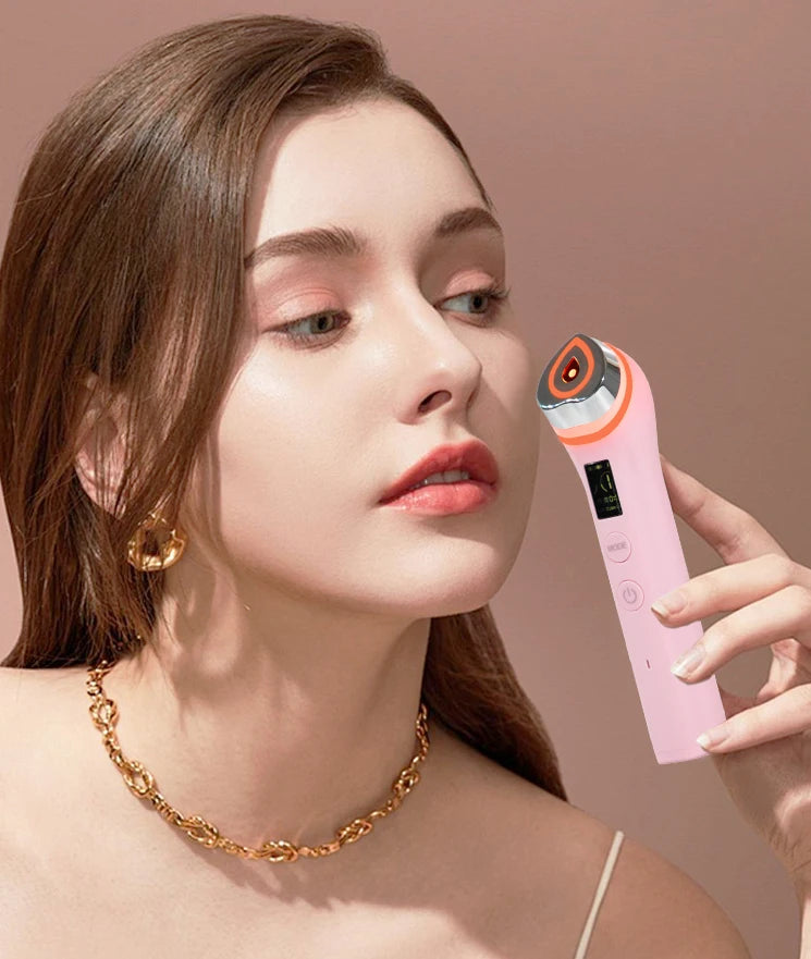 Authentic 6 in 1 Multi Ager Booster Pro Wand Facial Skin Therapy Lights Tool for Beauty Care 5 Colors for Face Lifting MegaBDM